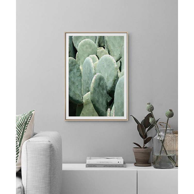 Fleshy Cactus I - green, Wall Art, Home Decor, Wall Prints, plant prints, cactus - โปสเตอร์ - วัสดุอื่นๆ หลากหลายสี