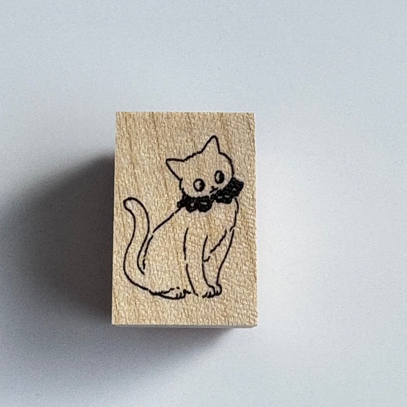 時髦貓咪 2030 - 印章/印台 - 橡膠 