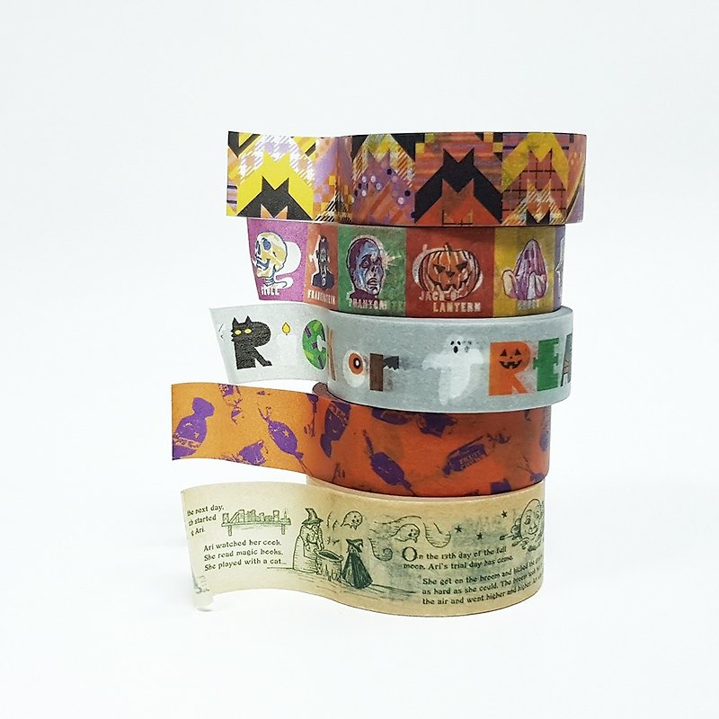 mt 2019 Halloween Masking Tape / 5-roll Set - Washi Tape - Paper Multicolor
