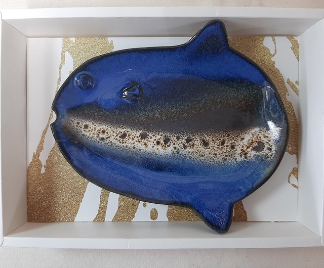 花蓮百品お土産】ゴールドマンボ陶器魚皿絶妙なギフトセット