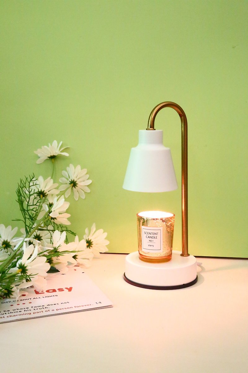 STARRY Mini Retro Wax Melting Lamp (White)-Timed Model-Dimming Model - Lighting - Other Metals 