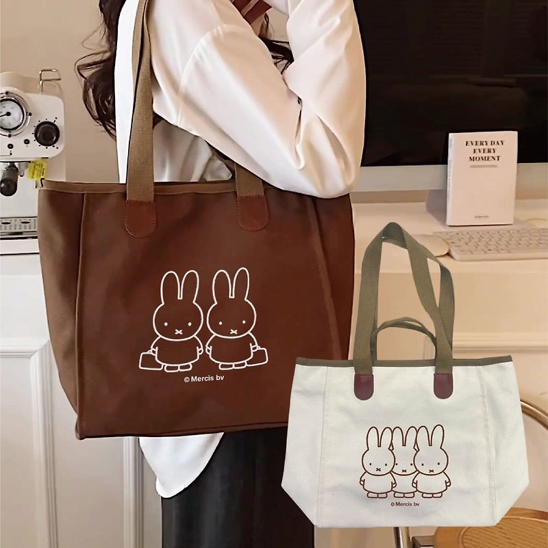 【MIFFY】Large Capacity Commuting Bag Canvas Bag Side Shoulder Bag - Messenger Bags & Sling Bags - Cotton & Hemp 