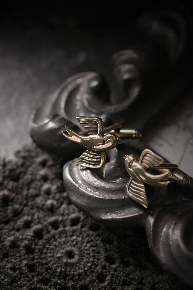 Two Swallows Cufflinks - Original made and designed by Defy. - 袖扣 - 其他金屬 