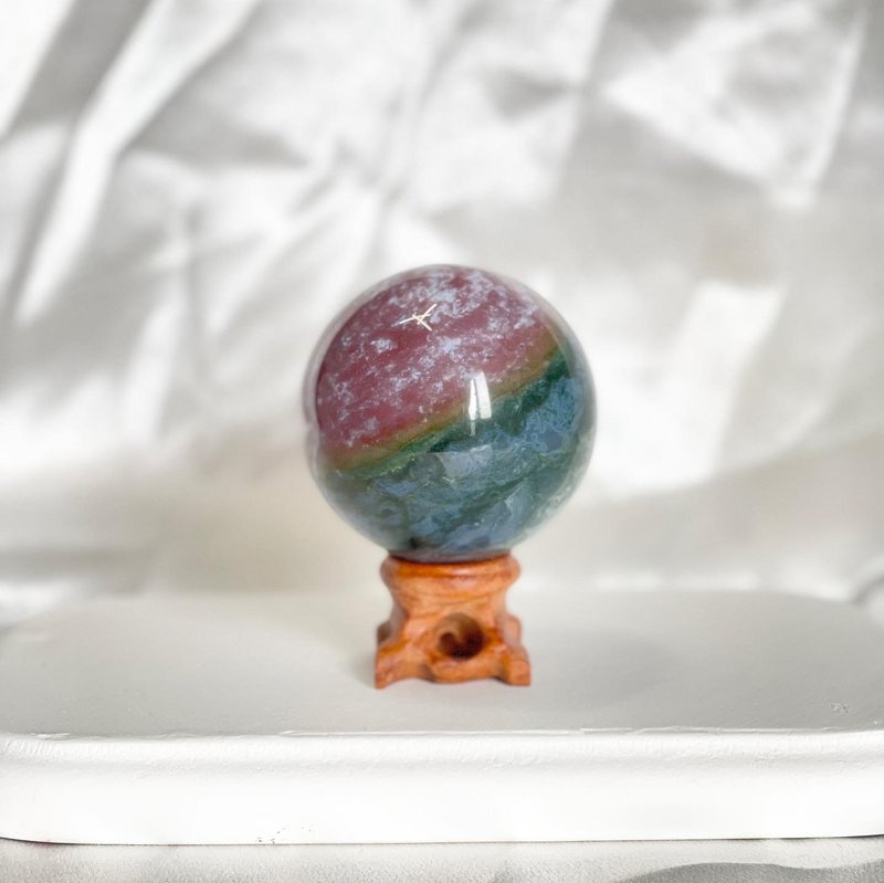 情人節禮盒 墨西哥 天然水草瑪瑙球 - 擺飾/家飾品 - 水晶 多色