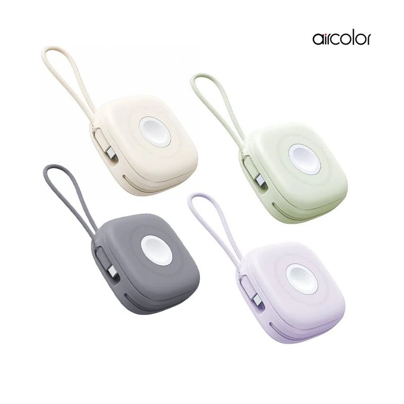 Christmas Gift | Aircolor Cloud Series Six-in-One Magnetic Wireless Power Bank - Carry-on Friendly - ที่ชาร์จ - ซิลิคอน 