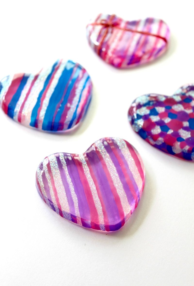 Heart Love Keepsake Handmade Glass Art Decor Object Ornament • Custom Love Gift - Other - Glass Multicolor