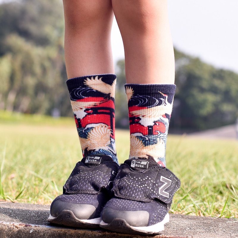 【小創襪】小童襪 - 鶴歲 - 襪子 - 環保材質 