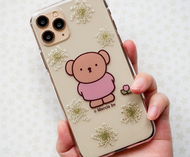 お得なペアセット Pinkoi x miffy限定コラボ iPhone 押し花