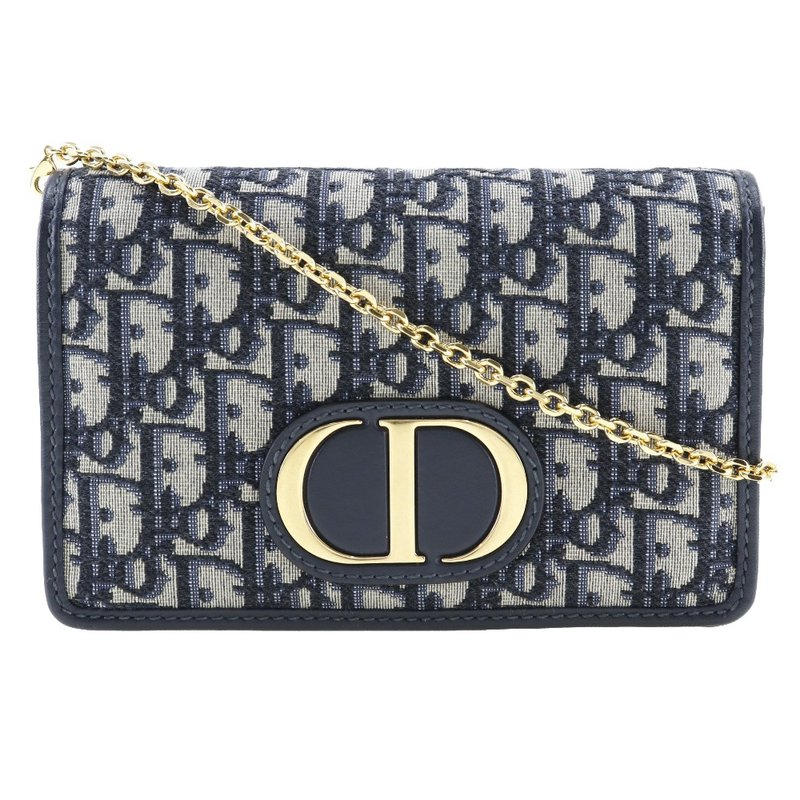 【日本直送】クリスチャンディオール Dior 2WAYウエストポーチ ショルダーバッグ トロッター オブリーク ネイビー レディース【中古】 - 側背包/斜背包 - 棉．麻 藍色