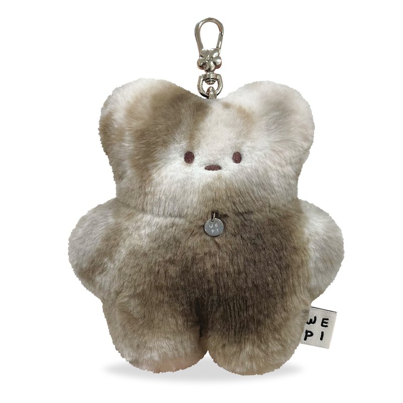 Wepi bear - Toast(19cm) / handmade mini doll present key ring charm speckled - 公仔模型 - 其他材質 咖啡色