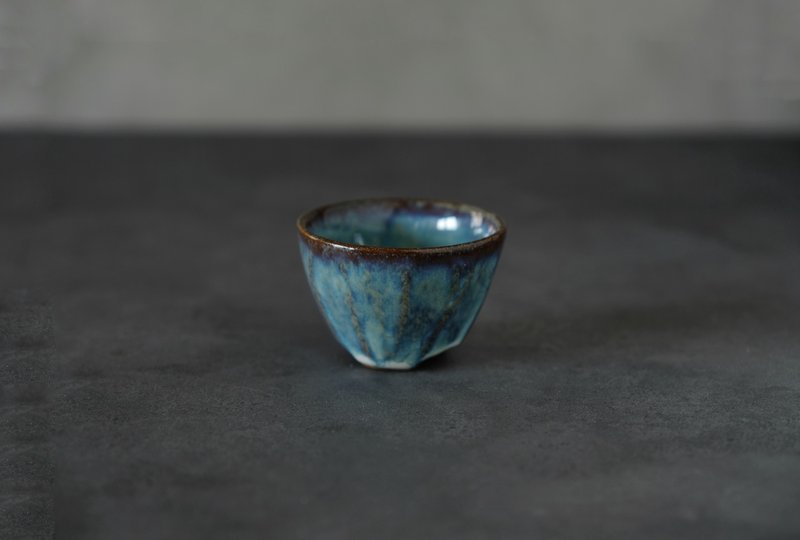 Qingyun_Miantori_teacup - ถ้วย - เครื่องลายคราม สีน้ำเงิน