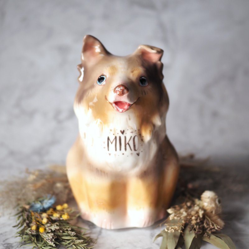 客製 L 碼 狗 貓 兔 鼠 寵物 瓶子 樽 家居裝飾 紀念 骨灰 大碼 - 其他 - 瓷 多色