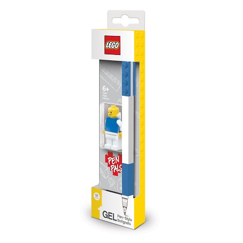 LEGO樂高LED燈系列／文具系列 LEGO 樂高積木原子筆-藍色(附人偶)