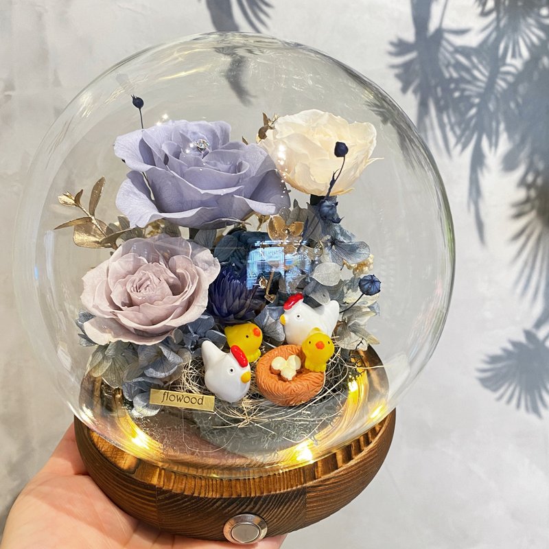 婚禮的祝福 帶路雞 不凋花 永生花 客製 - 乾燥花/永生花 - 植物．花 藍色