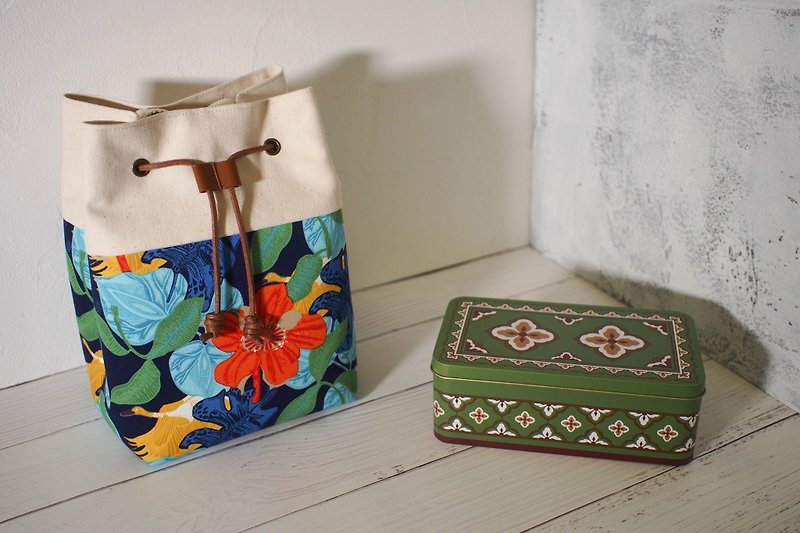Traveler Series Crossbody Bag/Bucket Bag/Limited Handmade Bag/Tropical Island/Pre-order - Messenger Bags & Sling Bags - Cotton & Hemp Multicolor