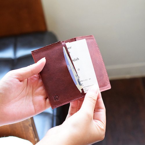 名刺ケース 4ポケット 牛革 山羊革 名刺入れ Business Card case