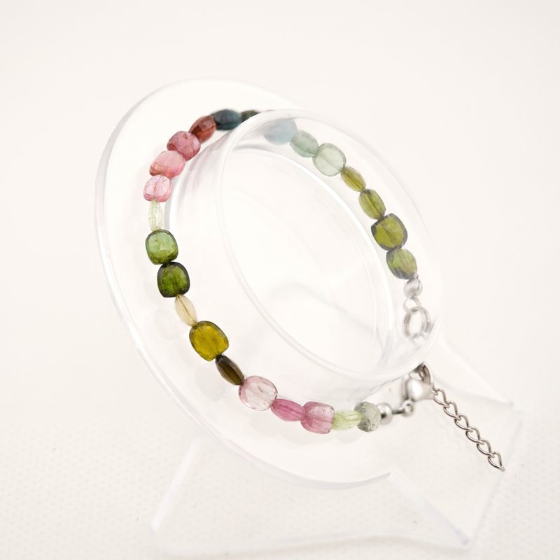 PolyGram Jewelry-Natural Colored Tourmaline Bracelet - สร้อยข้อมือ - เครื่องเพชรพลอย 