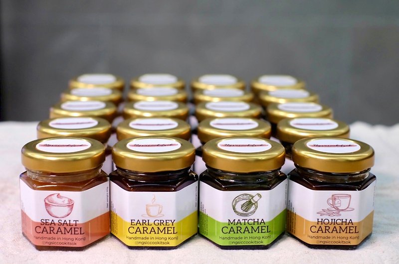 【Mini Combo】Four types of sea salt caramel sauce (40gx4) - Jams & Spreads - Fresh Ingredients 