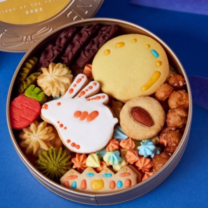 【台灣燈會】光源兔餅乾鐵盒 Glowing Rabbit Cookie Tin - 手工餅乾 - 新鮮食材 
