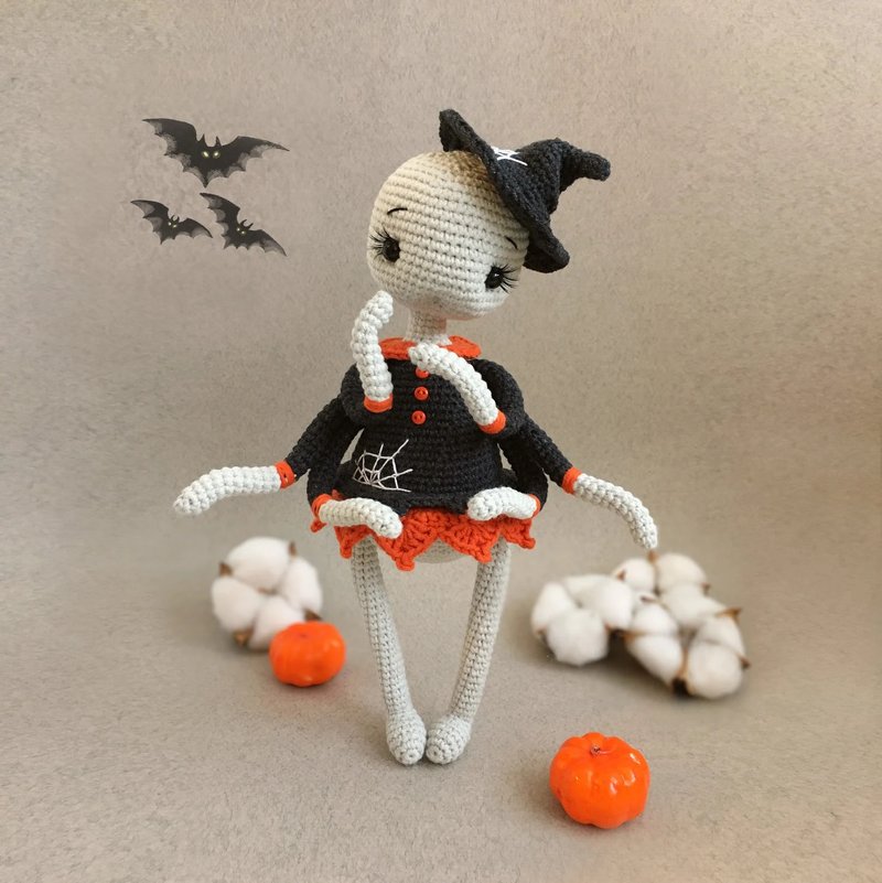 Halloween spider Chloe - crochet toy pattern / Amigurumi tutorial PDF - 手工藝教學/工具書 - 其他材質 