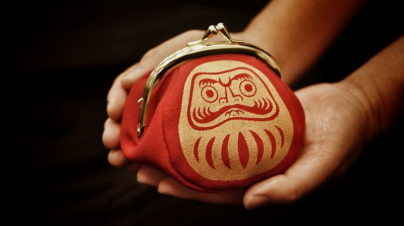 New Year's Day Dharmakou Gold Bag-Fortune Red (with 25 cm short leather belt) - กระเป๋าถือ - วัสดุอื่นๆ สีแดง