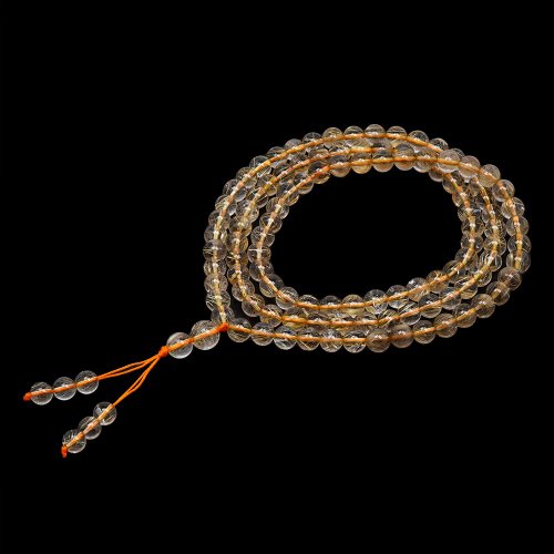 正佳珠寶 Gemsrich Jewelry 【正佳珠寶】金鈦晶 經典金透 6-6.5mm 招財轉運珠 108顆念珠