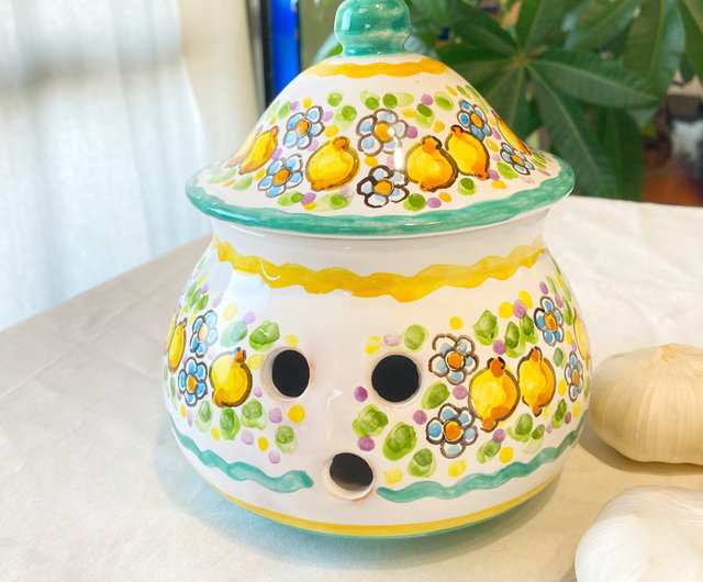 Spain産 陶器ポット　根菜用 楽天市場】スペイン陶器 野菜保存ポット ベジタブルポット（S