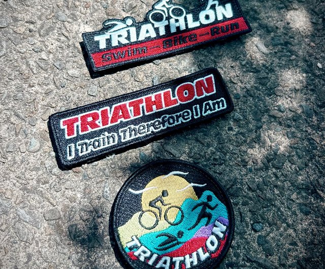 刺繍布ワッペン】TRIATHLON トライアスロン ベルクロ（3種類