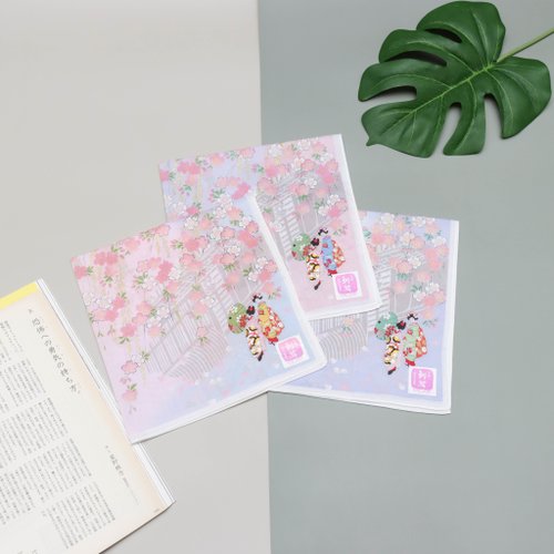 荷風日立商行 京都手帕 -友禪刺繡系列-舞妓