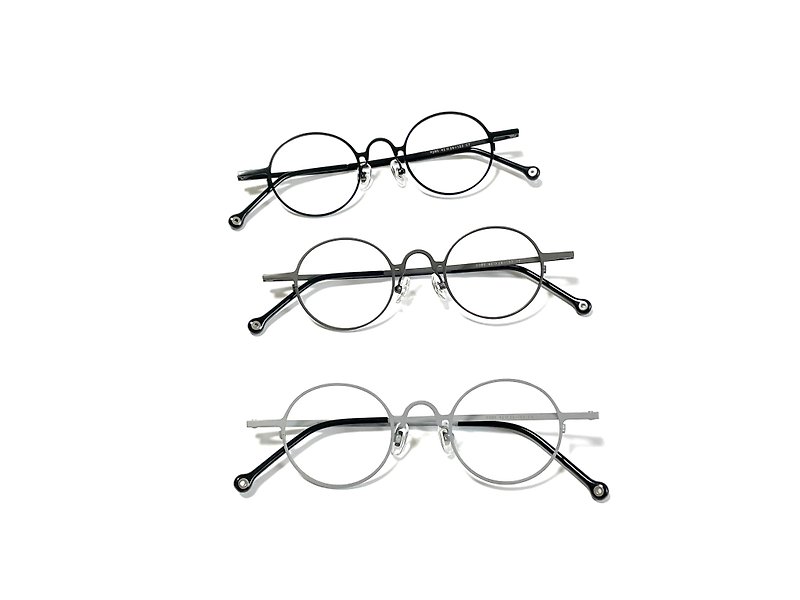 經典純鈦小圓眼鏡 - 眼鏡/眼鏡框 - 貴金屬 