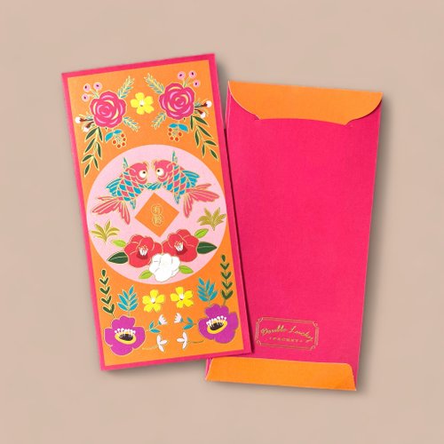 Double Creative HK 鳥魚花香 - 利是封 / 紅包 / 金色 / Doublelucky / 10入