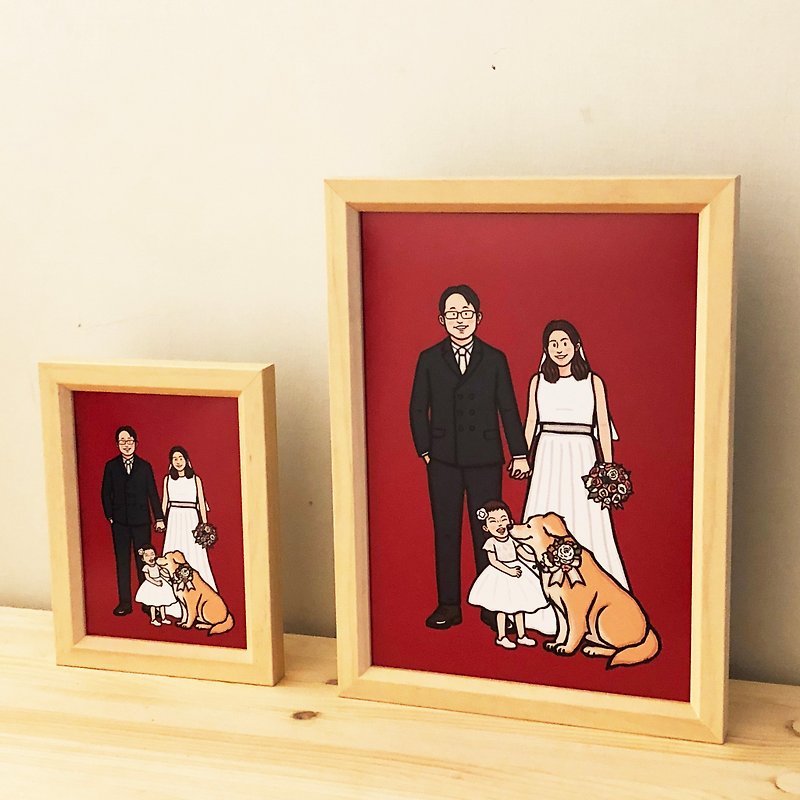 This product is an additional purchase using a customized portrait wooden frame A4 5x7 - กรอบรูป - ไม้ 
