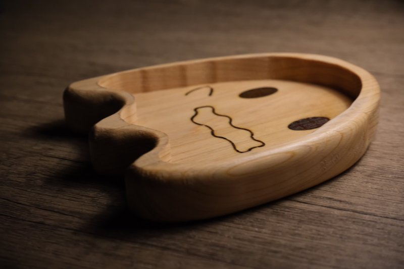 MOUSHENG-小鬼魂托盤 - 居家收納/收納盒/儲物盒 - 木頭 