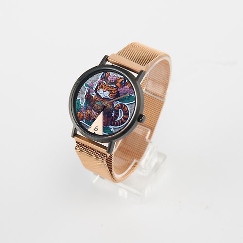 需有其錶旗艦店 原創設計錶款專賣 需有其錶原創 卡通虎爺造型防水米蘭磁吸手錶 中性錶 女錶 客製化