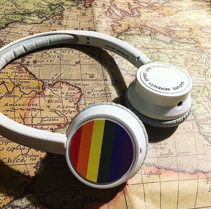 Bright 客製化藍牙耳機 Freedom of Love 愛的自由 - 耳機/藍牙耳機 - 塑膠 白色