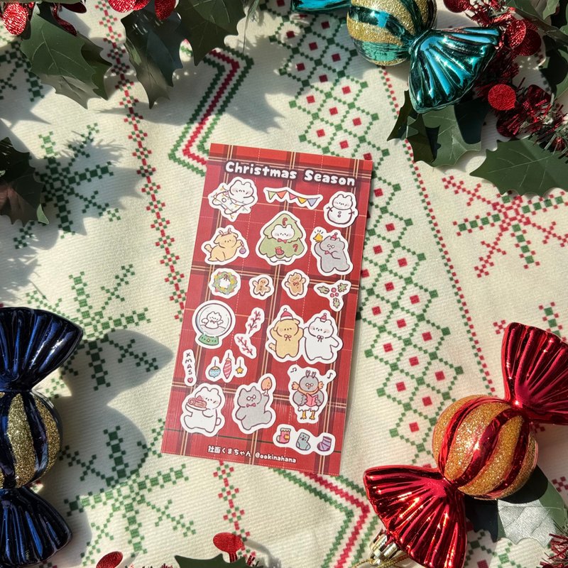 Christmas Party Sticker Sheet A - Stickers - Paper White