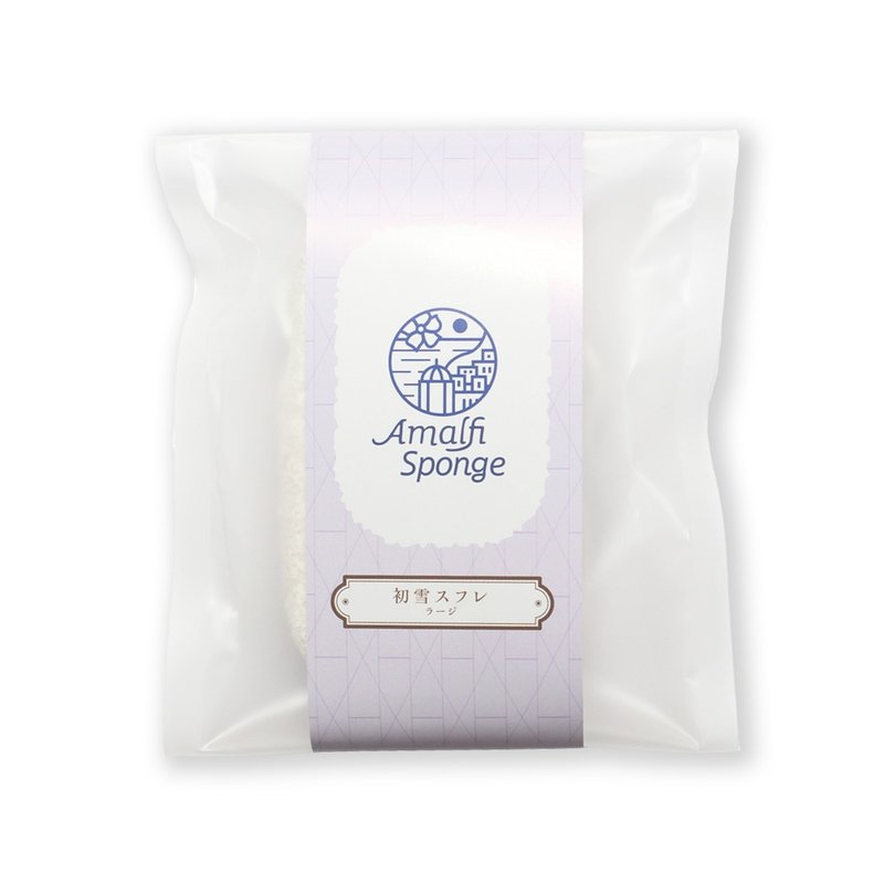 【官方授權】初雪スフレ蒟蒻海綿(大方) - 臉部清潔/洗面乳/卸妝 - 濃縮/萃取物 白色