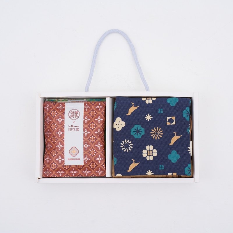 in Blooom x 爐鍋咖啡【故郷の記憶】コラボギフトボックス プリント柄+1 - コーヒー・コーヒー豆 - コットン・麻 多色