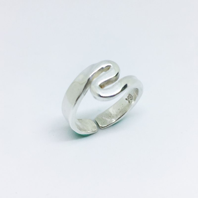 ►蛇銀戒◄銀戒 手工戒 - 戒指 - 其他金屬 銀色