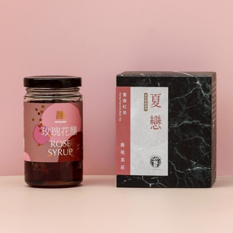 島嶼雙重奏_蜜香紅茶 × 玫瑰花醬_玫瑰紅茶的甜蜜協奏 - 果醬/抹醬 - 其他材質 粉紅色