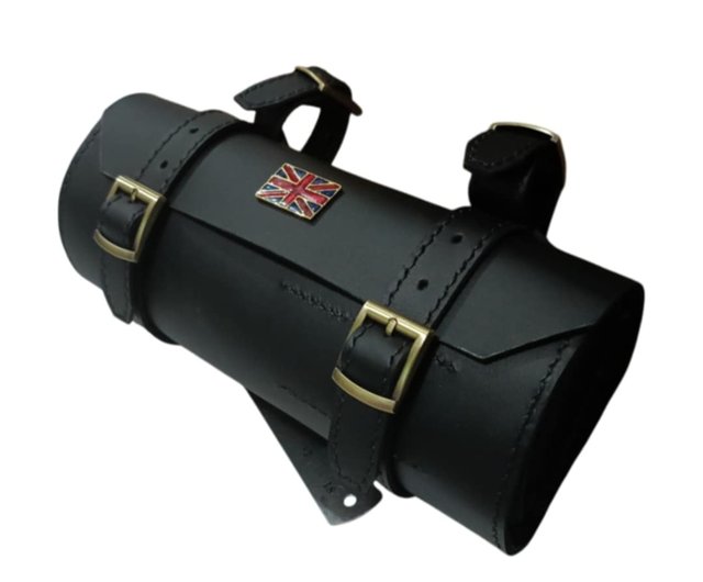 ハーレー レザー ツールロール ツールバッグブラック 本革 牛革