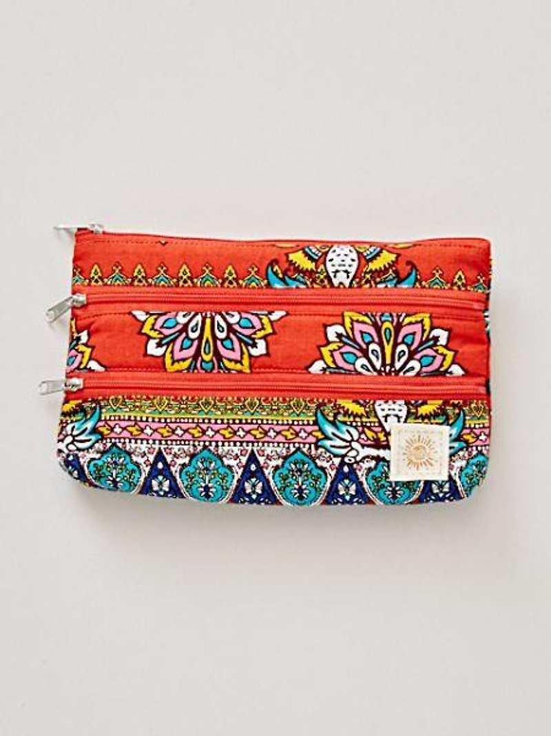 World Trip Triple Zip Pouch - Handbags & Totes - Other Materials 