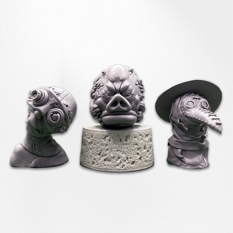 阿韋玩具－原創鬼怪角色系列公仔 三款 - 公仔/玩偶 - 其他材質 