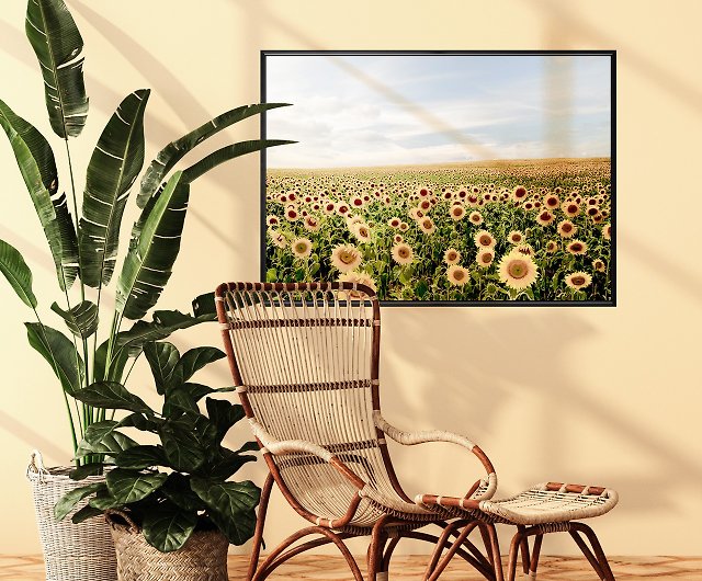 Wall Art Poster Gold Sunflower Art/Canvas Print Home Decor 