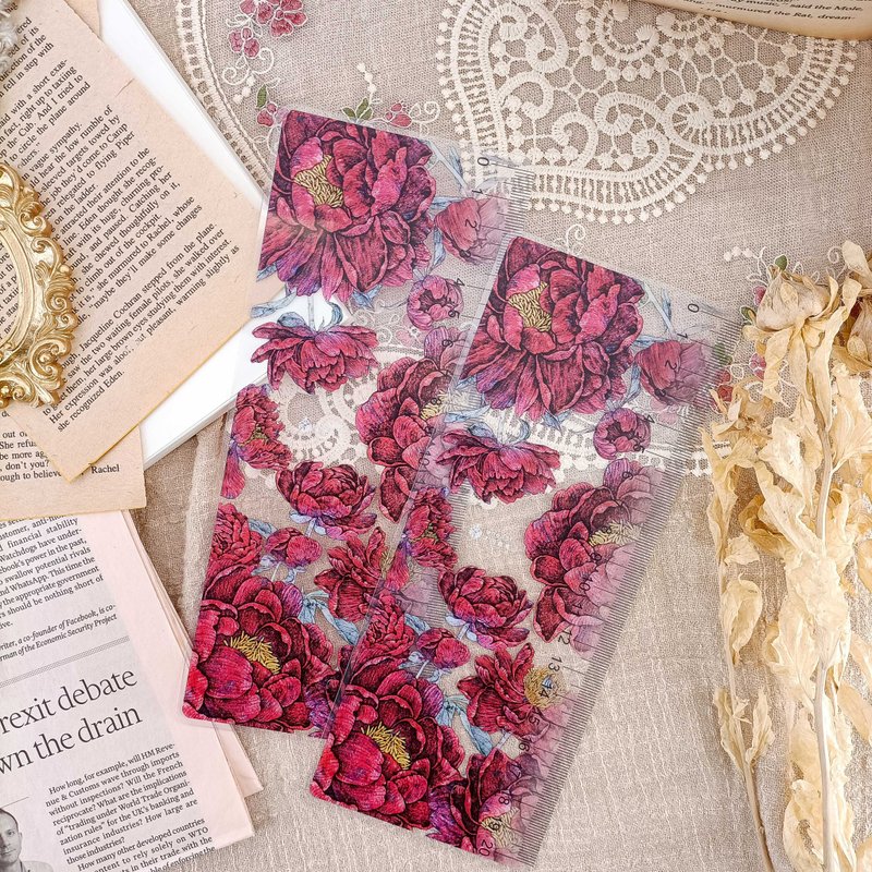 NO.1052 深紅Crimson / 晶透書寫墊Transparent plastic pad - 其他 - 塑膠 多色