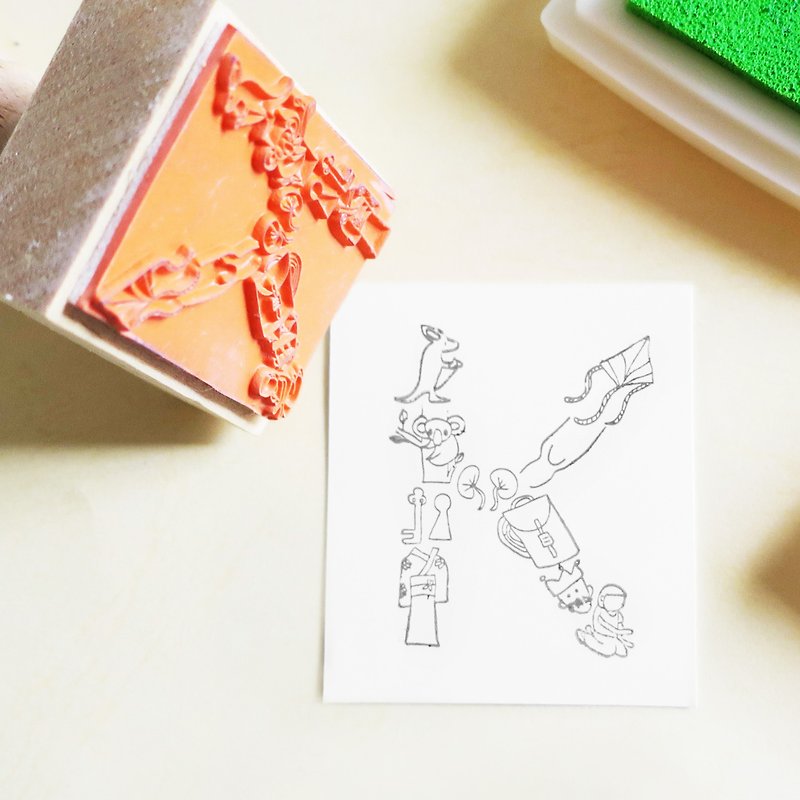 English alphabet stamp<K> - Stamps & Stamp Pads - Rubber 