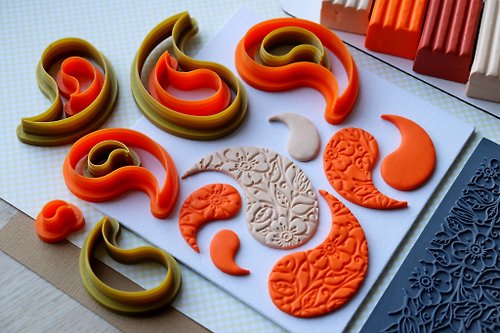 MisterCutter Polymer Clay Cutters Set 5. Yin and Yang Cutters