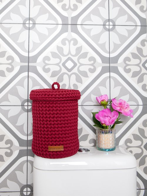 Toilet paper holder free standing. Toilet paper storage. Toilet roll cover  - Shop BubbleKnitDecor Bathroom Supplies - Pinkoi