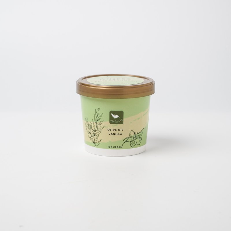 Olive Oil  Ice Cream - ไอศครีม - สารสกัดไม้ก๊อก สีเขียว