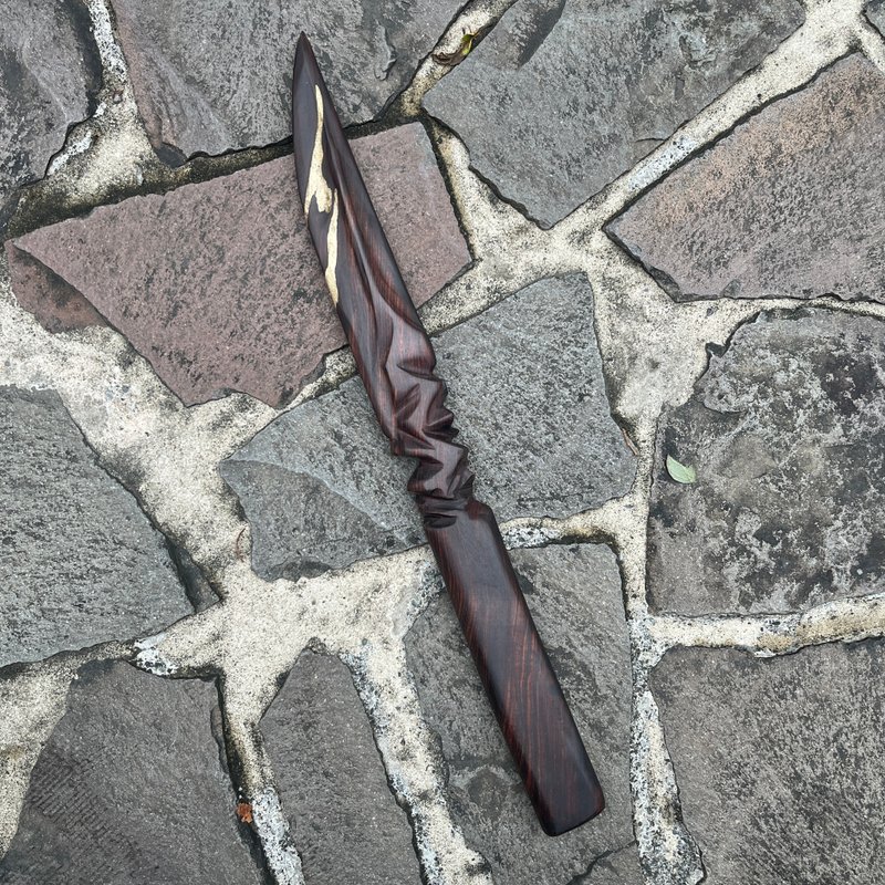 我販劍　妖刀　執金吾　藝術木刀　微凹黃檀　匕首紙鎮 - 擺飾/家飾品 - 木頭 紫色
